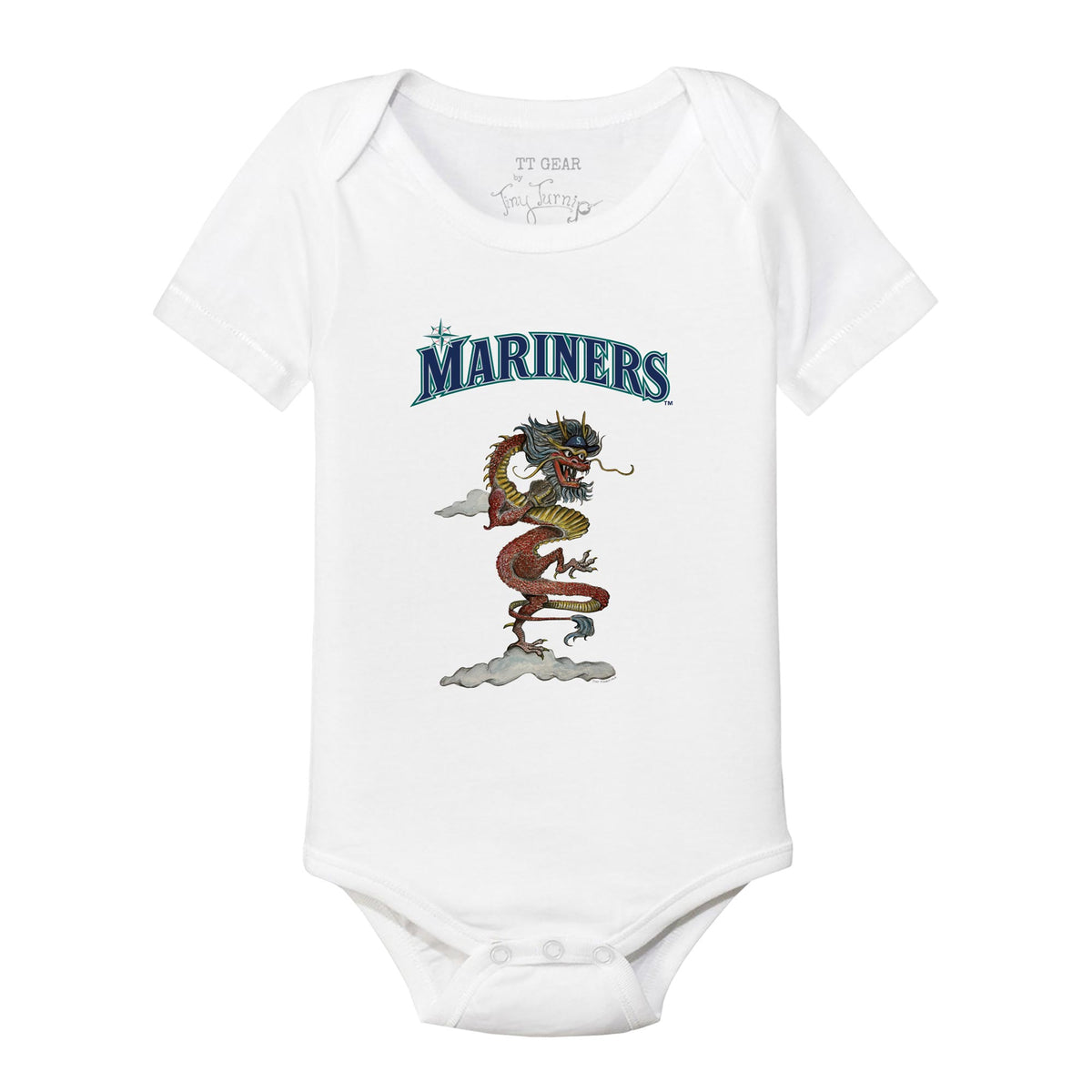 Seattle Mariners 2024 Year of the Dragon Short Sleeve Snapper