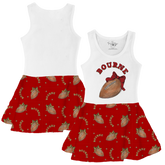 VIP Football: Football Bow w/ Name - Tank Swing Dress - Tiny Turnip