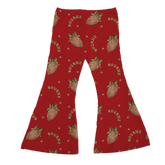 VIP Football: Football Bow w/ Name - Flare Pants - Tiny Turnip