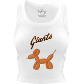 San Francisco Giants Balloon Dog Crop Tank - Tiny Turnip