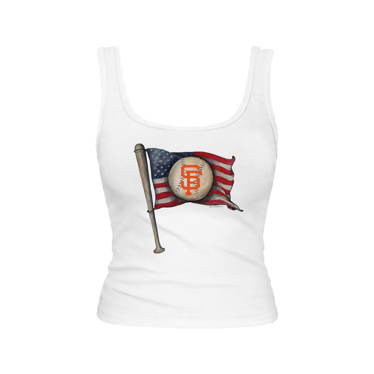 San Francisco Giants Baseball Flag Emmy Tank