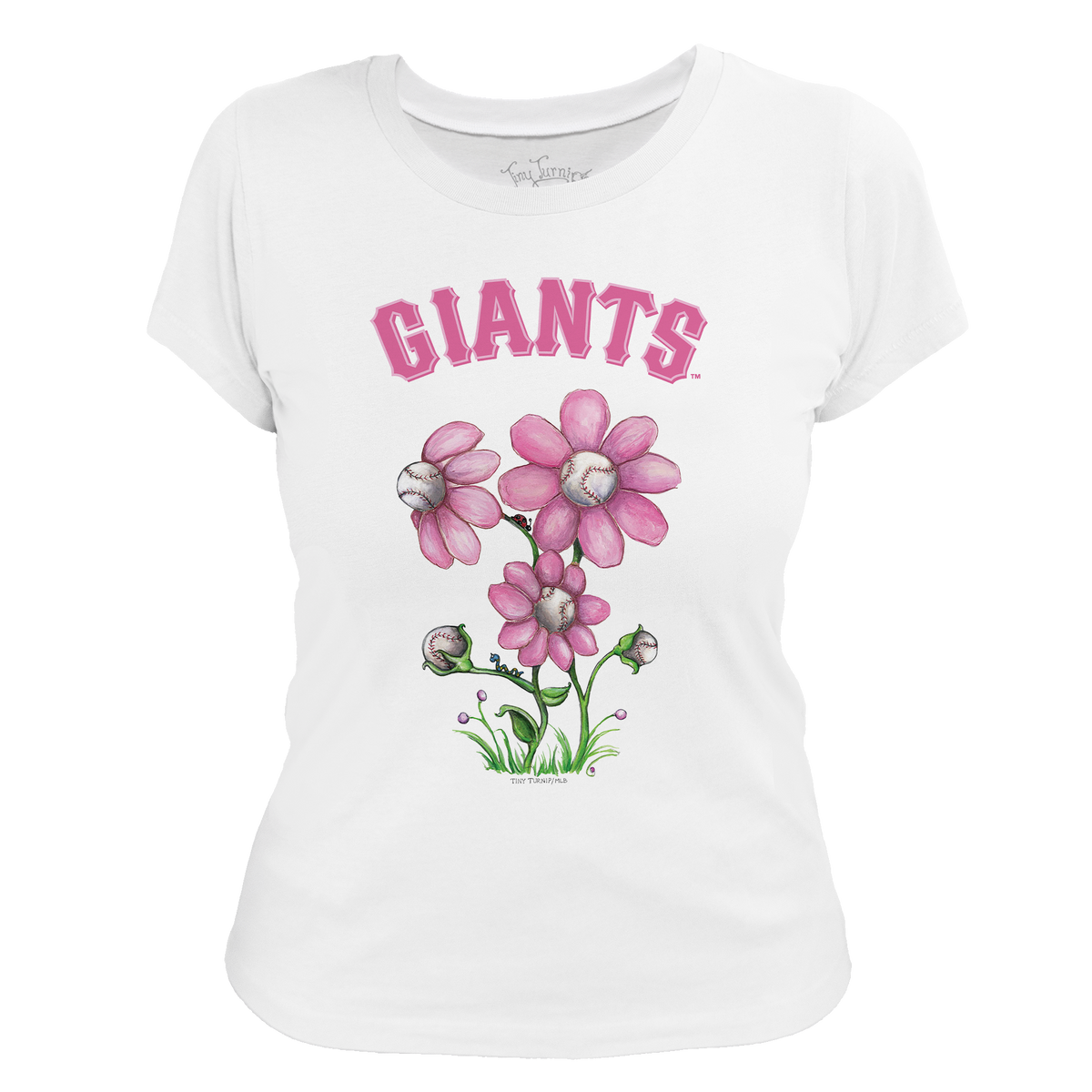 San Francisco Giants Blooming Baseballs Tee Shirt