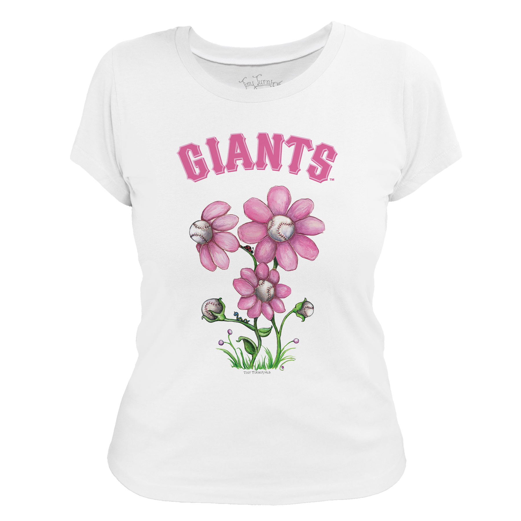 San Francisco Giants Blooming Baseballs Tee Shirt