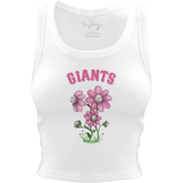 San Francisco Giants Blooming Baseballs Crop Tank - Tiny Turnip