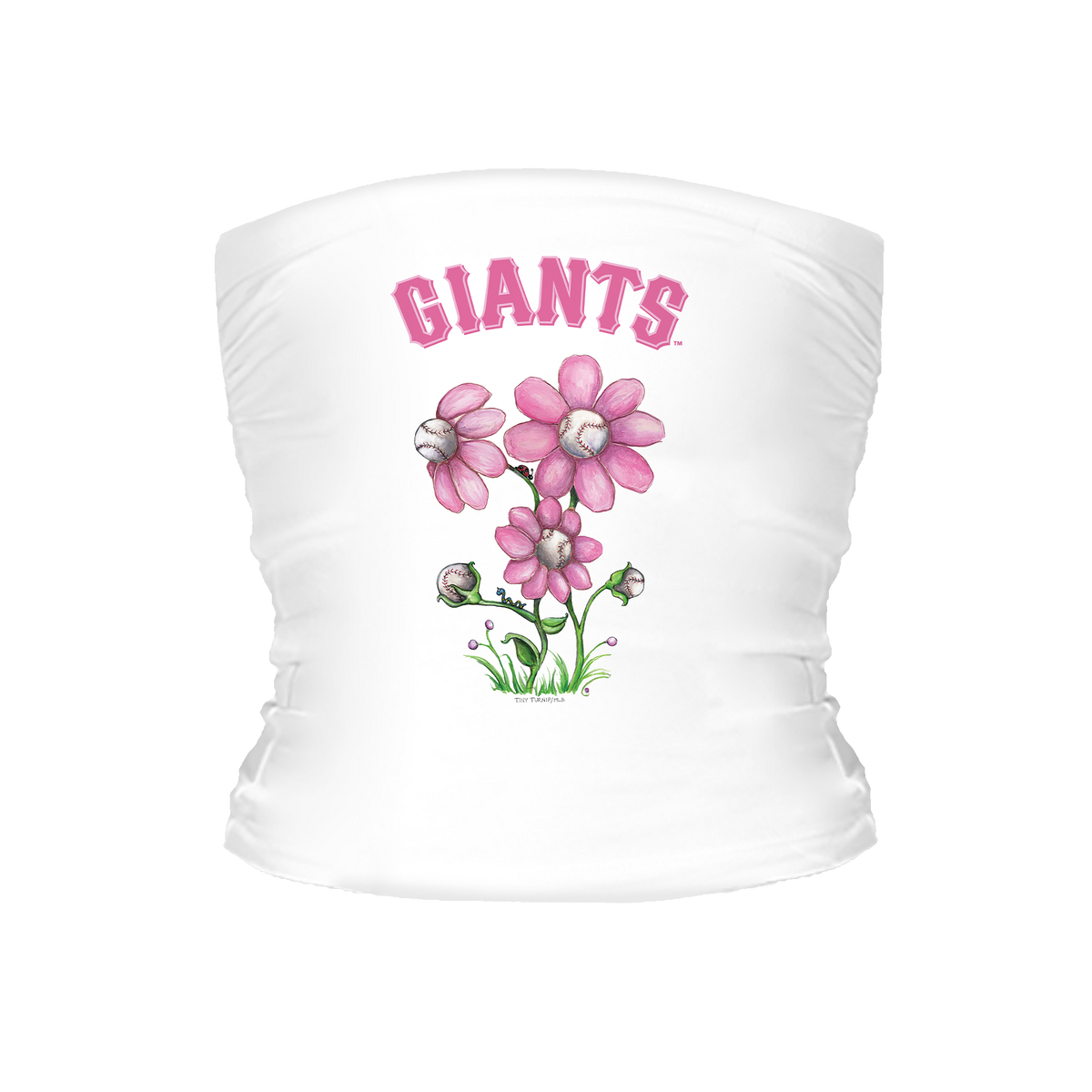 San Francisco Giants Blooming Baseball Tube Top - Tiny Turnip