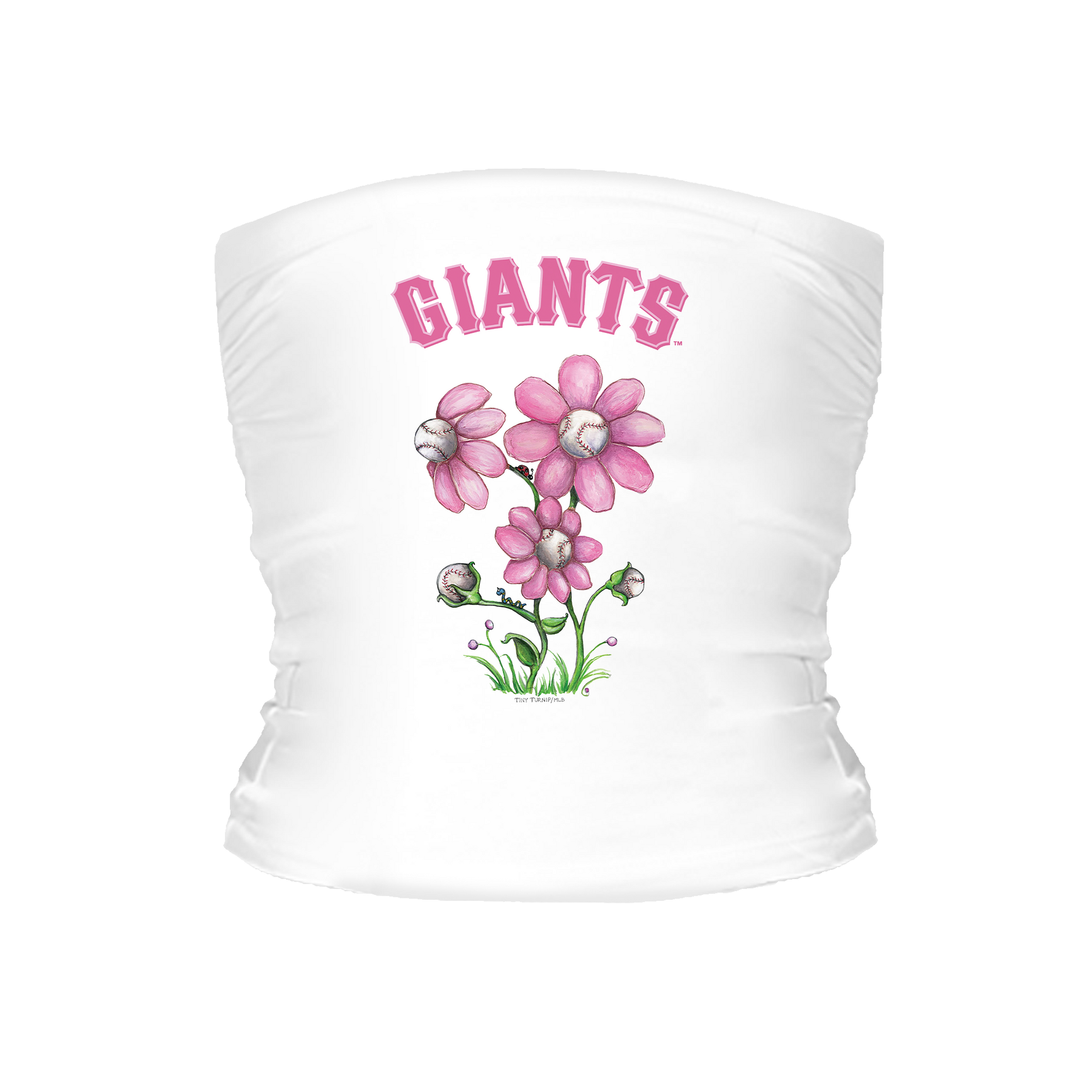 San Francisco Giants Blooming Baseball Tube Top - Tiny Turnip