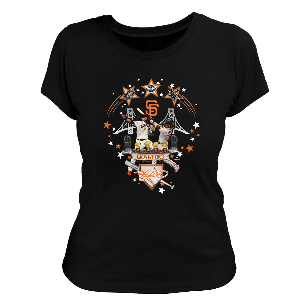 San Francisco Giants Brandon Crawford Day Women's Tee Shirt