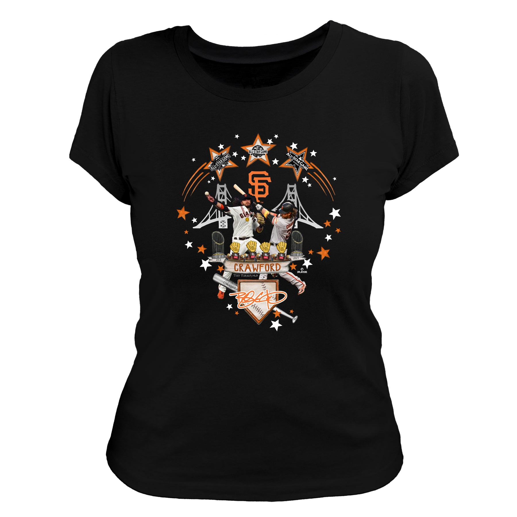 San Francisco Giants Brandon Crawford Day Women's Tee Shirt