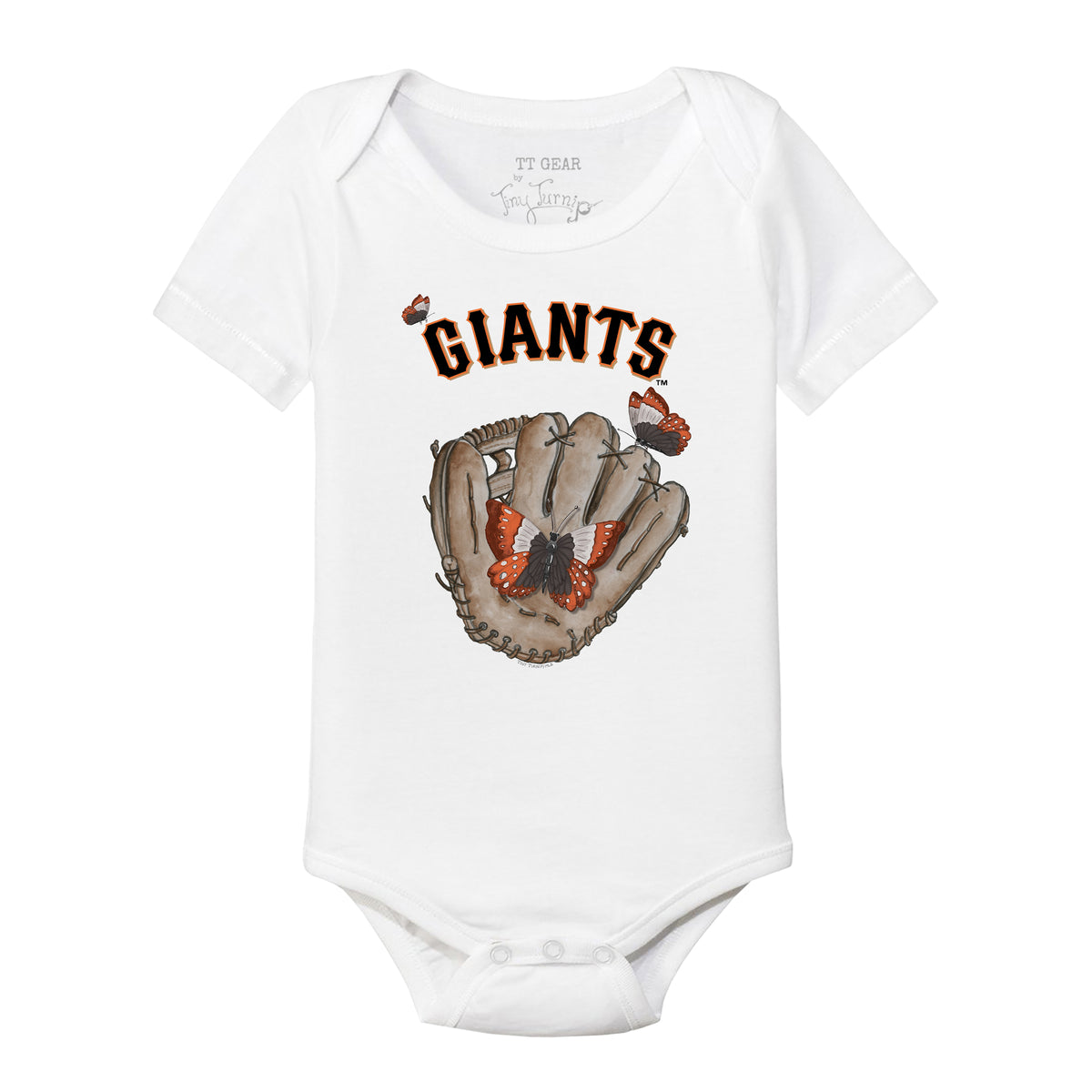 San Francisco Giants Butterfly Glove Short Sleeve Snapper