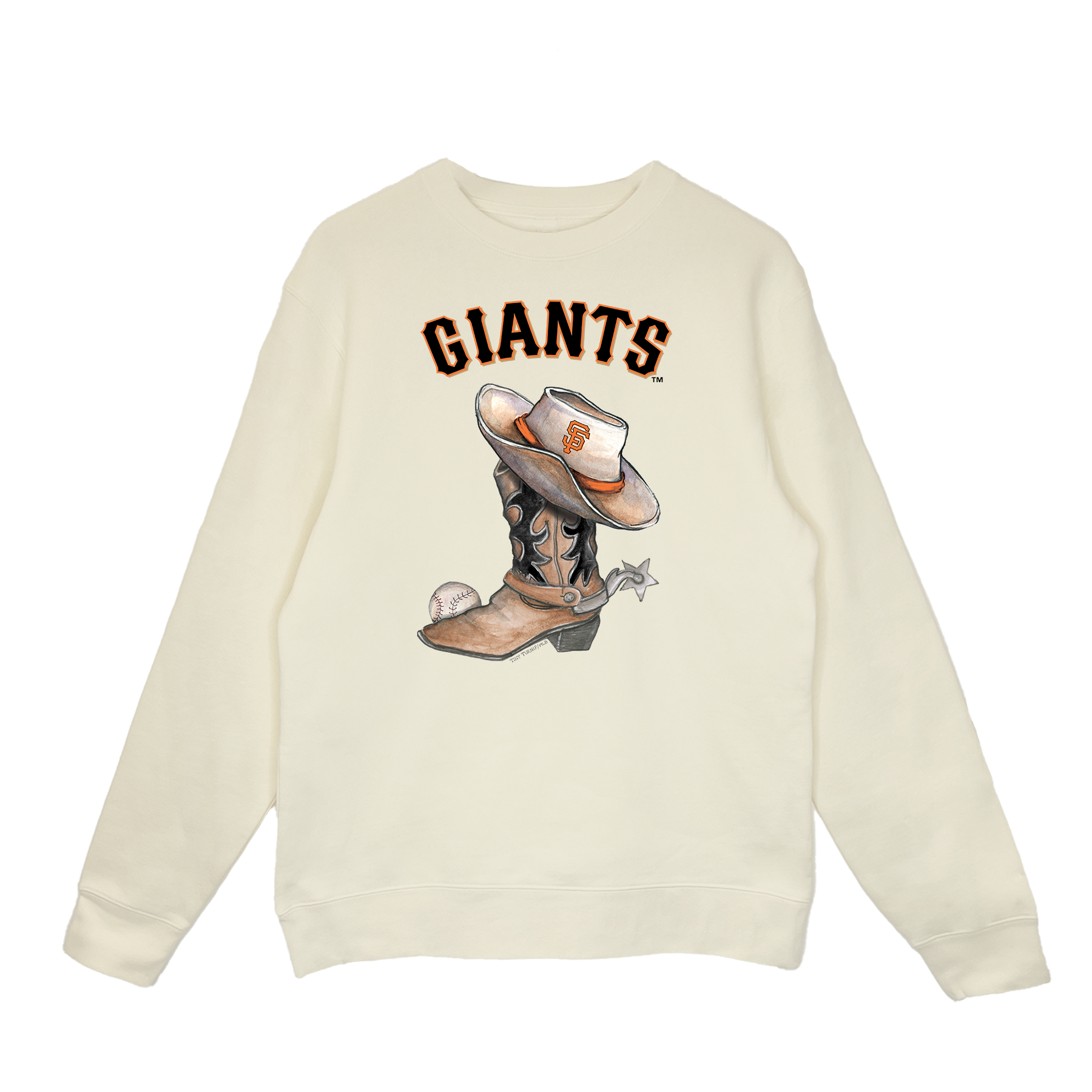 San Francisco Giants Cowboy Boot Crewneck Sweatshirt