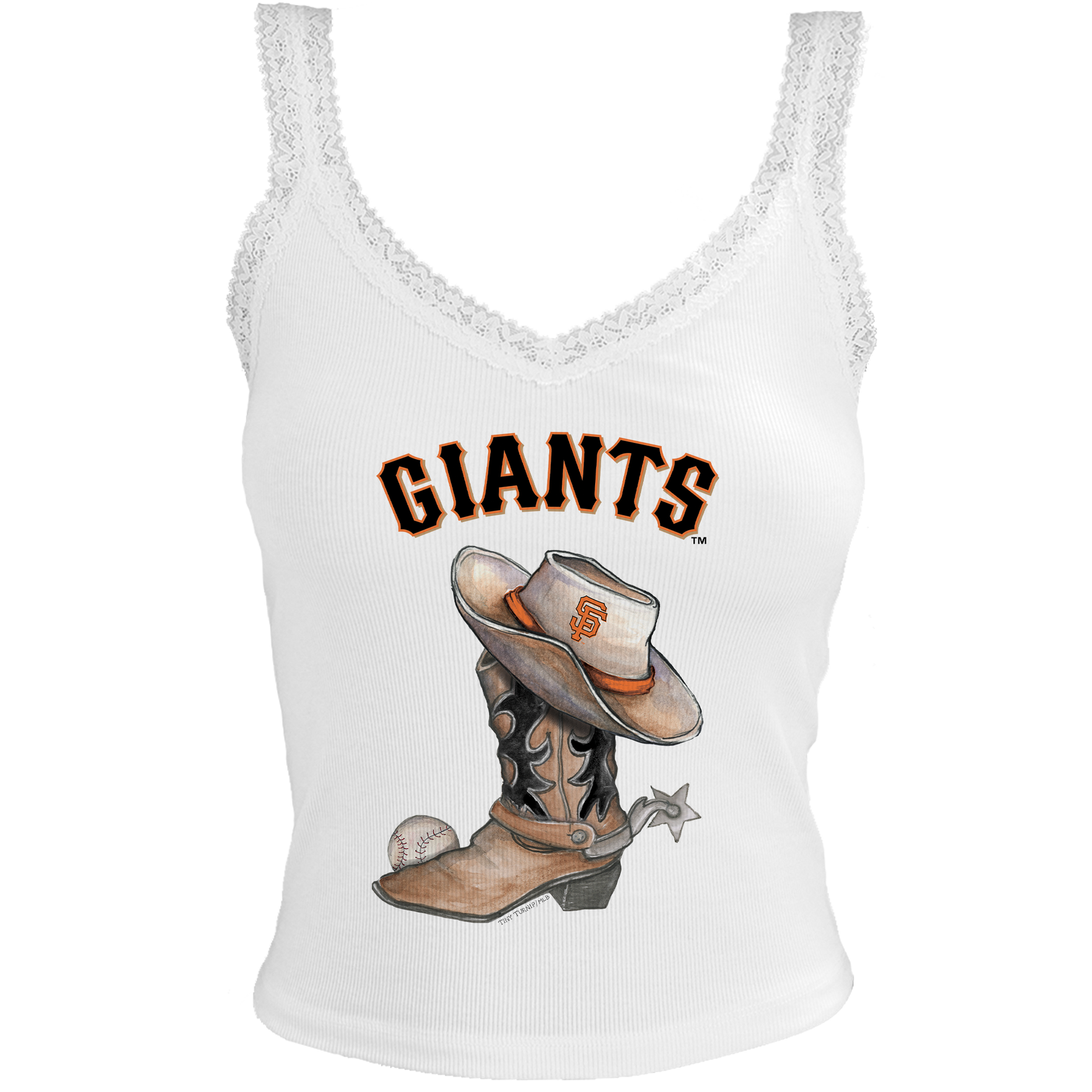 San Francisco Giants Cowboy Boot Lace Tank
