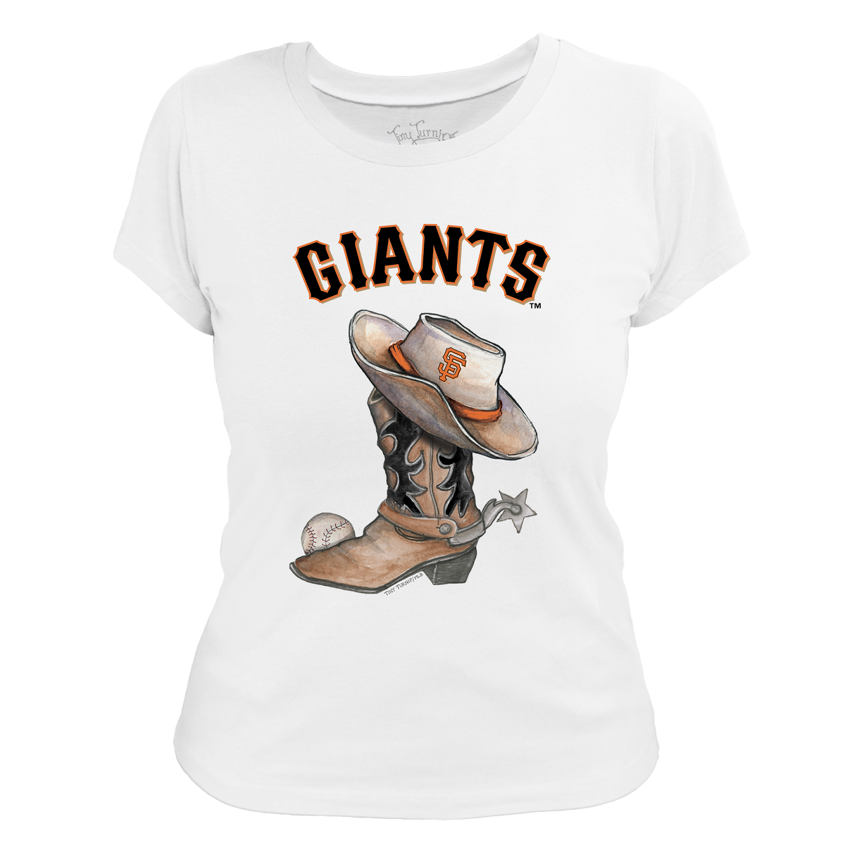 San Francisco Giants Cowboy Boot Women's Tee Shirt