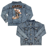 San Francisco Giants Cowboy Boot Kid's Denim Jacket