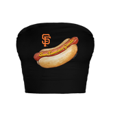 San Francisco Giants Hot Dog Crop Tube Top