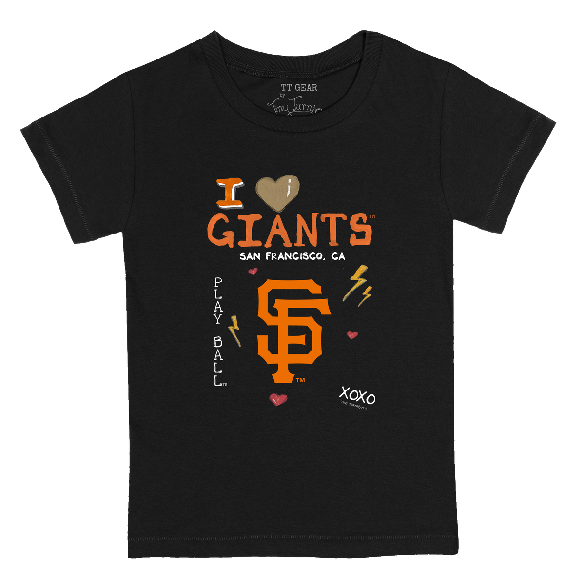 I Heart Giants Kid's Tee Shirt - Tiny Turnip