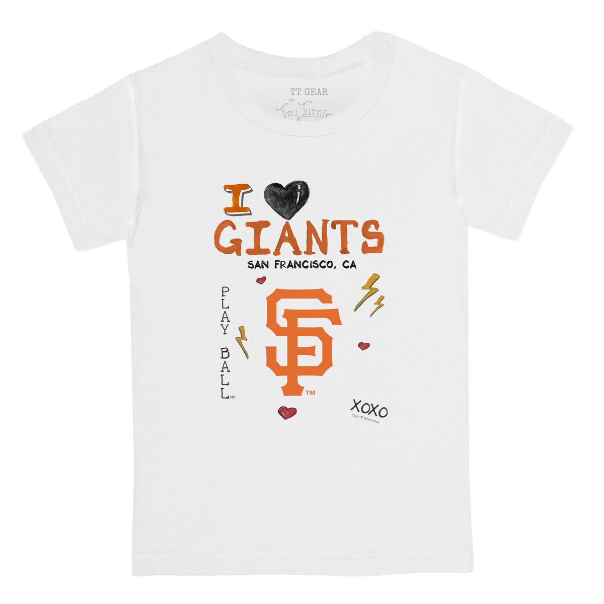 I Heart Giants Kid's Tee Shirt - Tiny Turnip