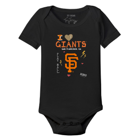 I Heart Giants Short Sleeve Snapper - Tiny Turnip