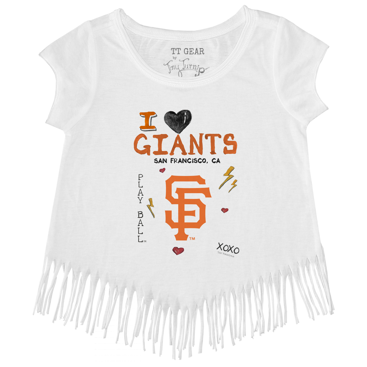 I Heart Giants Fringe Tee - Tiny Turnip