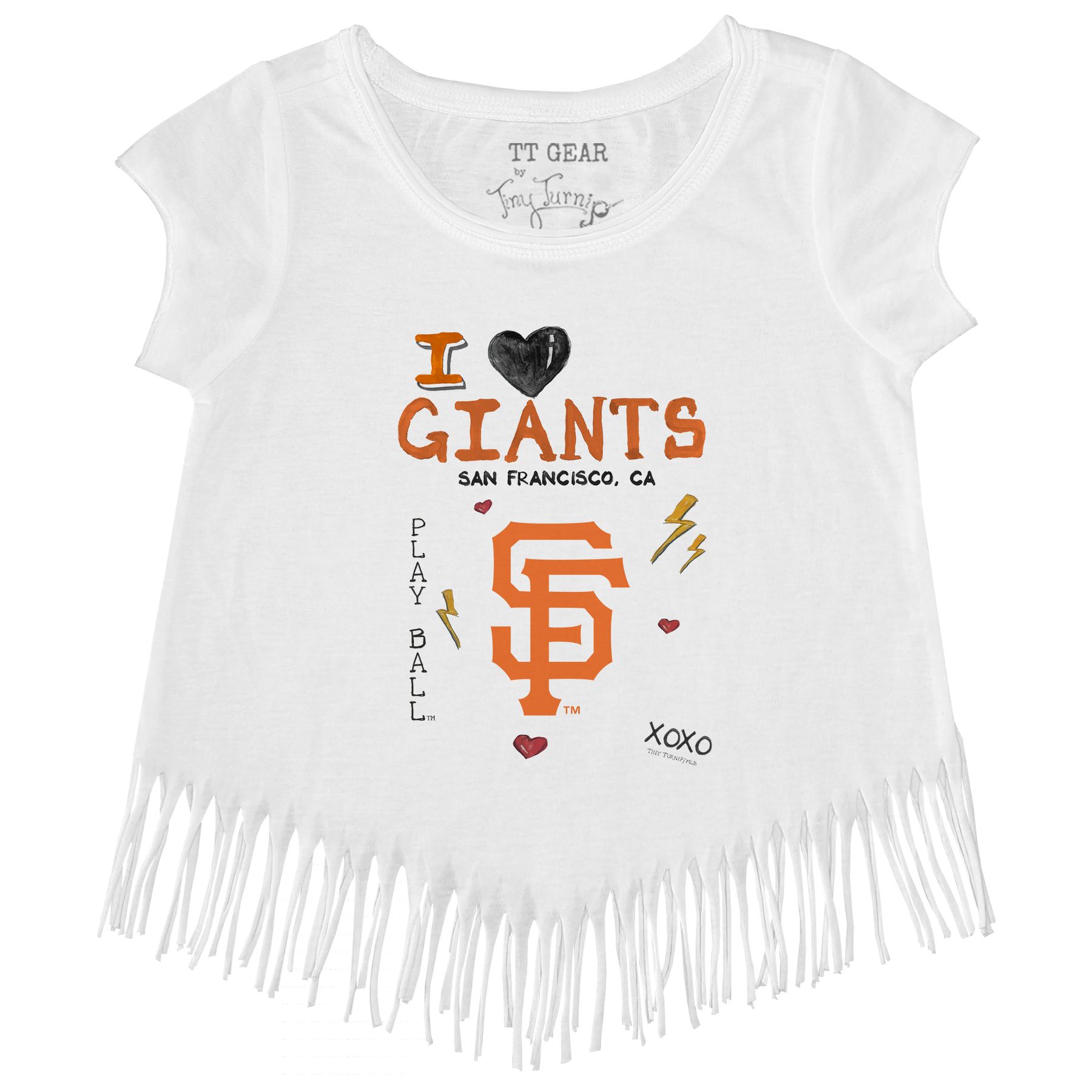 I Heart Giants Fringe Tee - Tiny Turnip