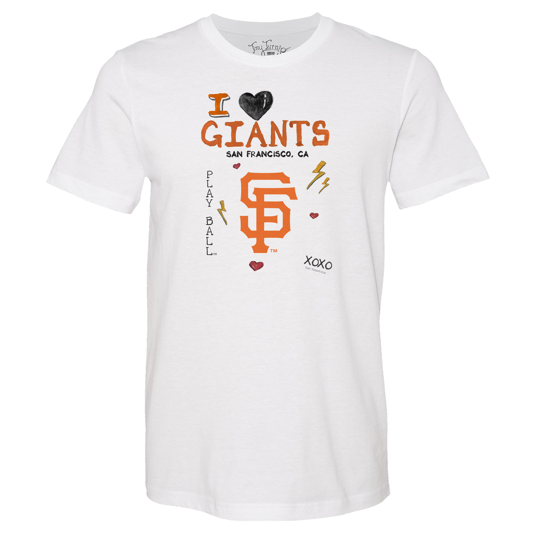 I Heart Giants Unisex Tee Shirt - Tiny Turnip