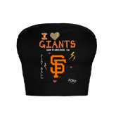 San Francisco Giants I Heart Giants Crop Tube Top
