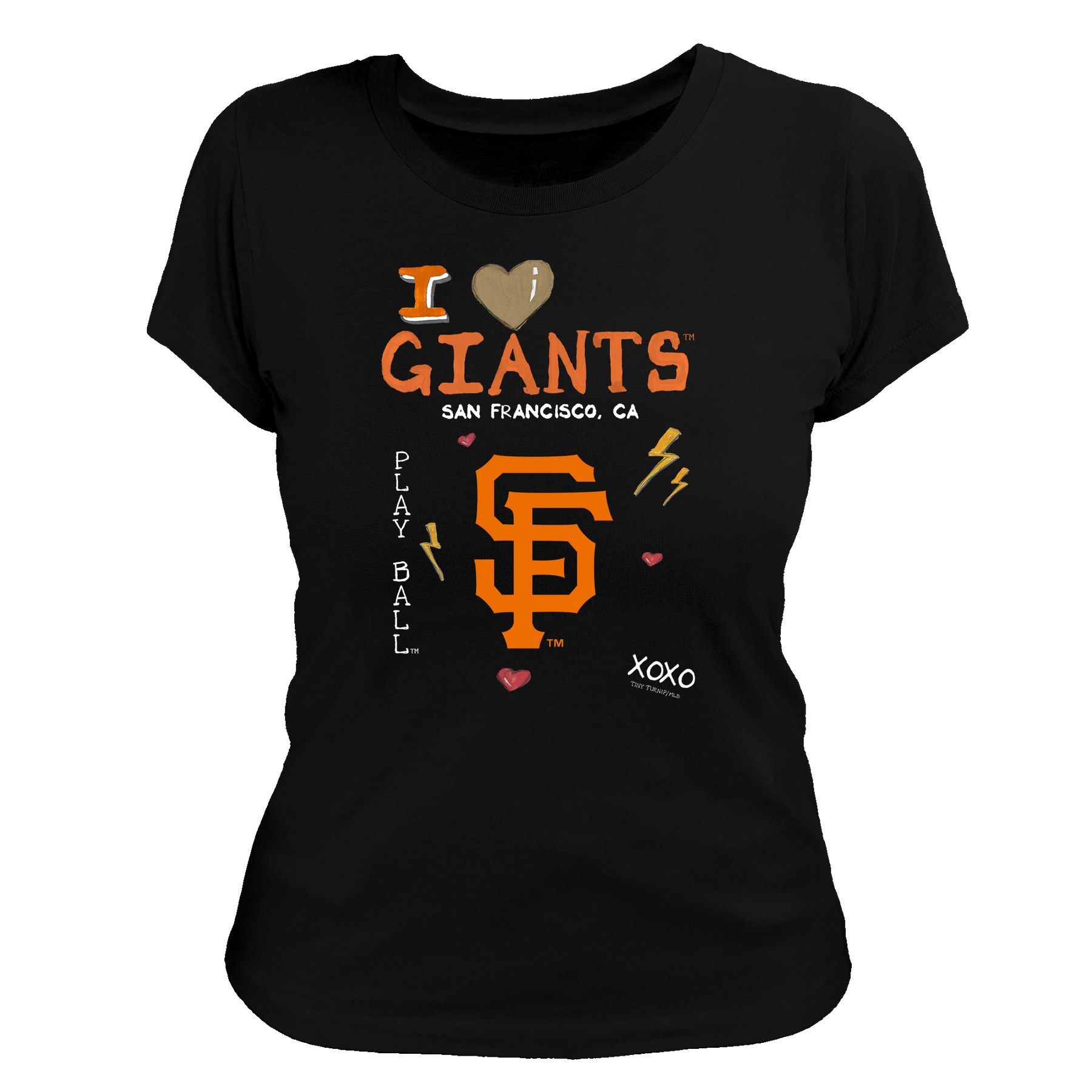 I Heart Giants Women's Tee Shirt - Tiny Turnip