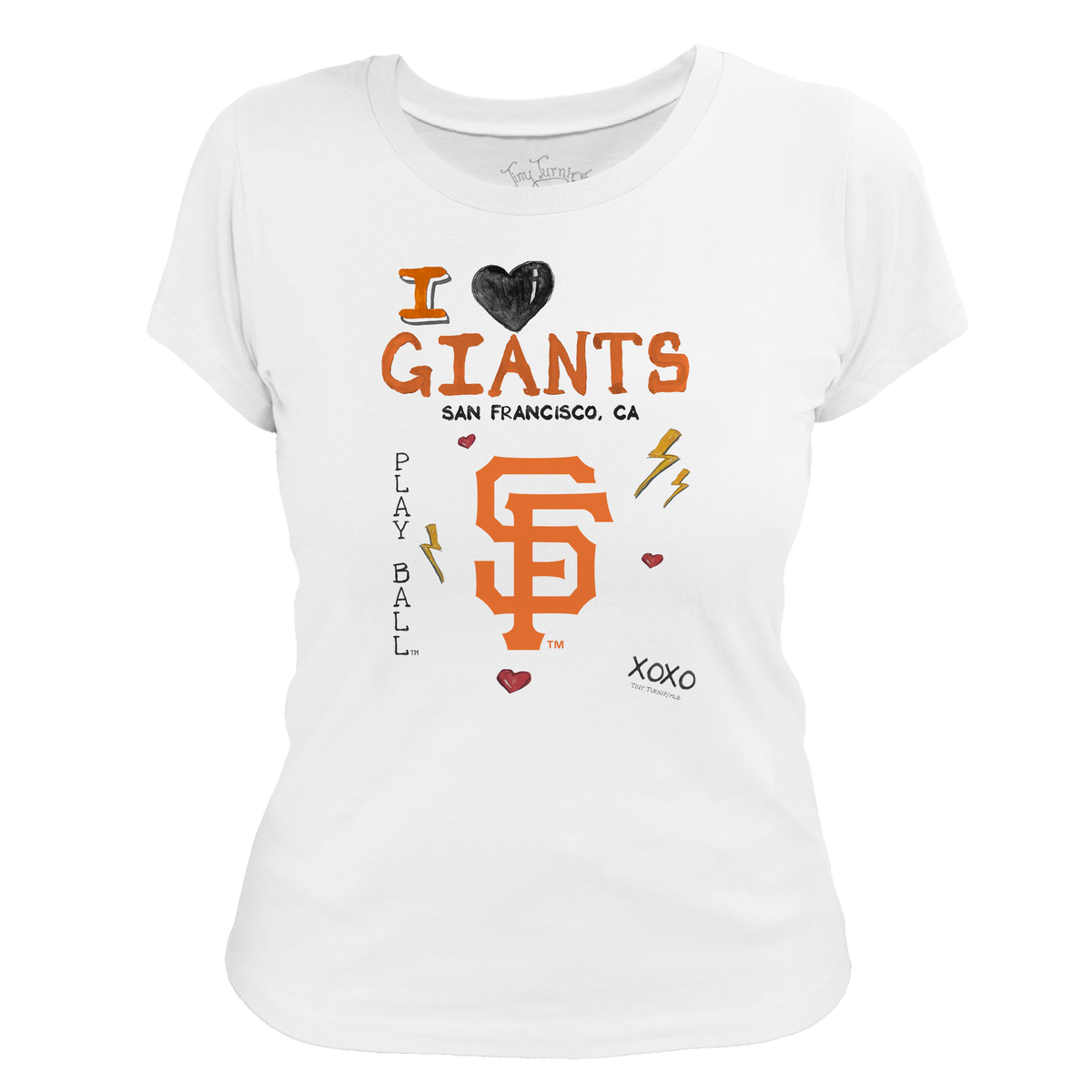 I Heart Giants Women's Tee Shirt - Tiny Turnip