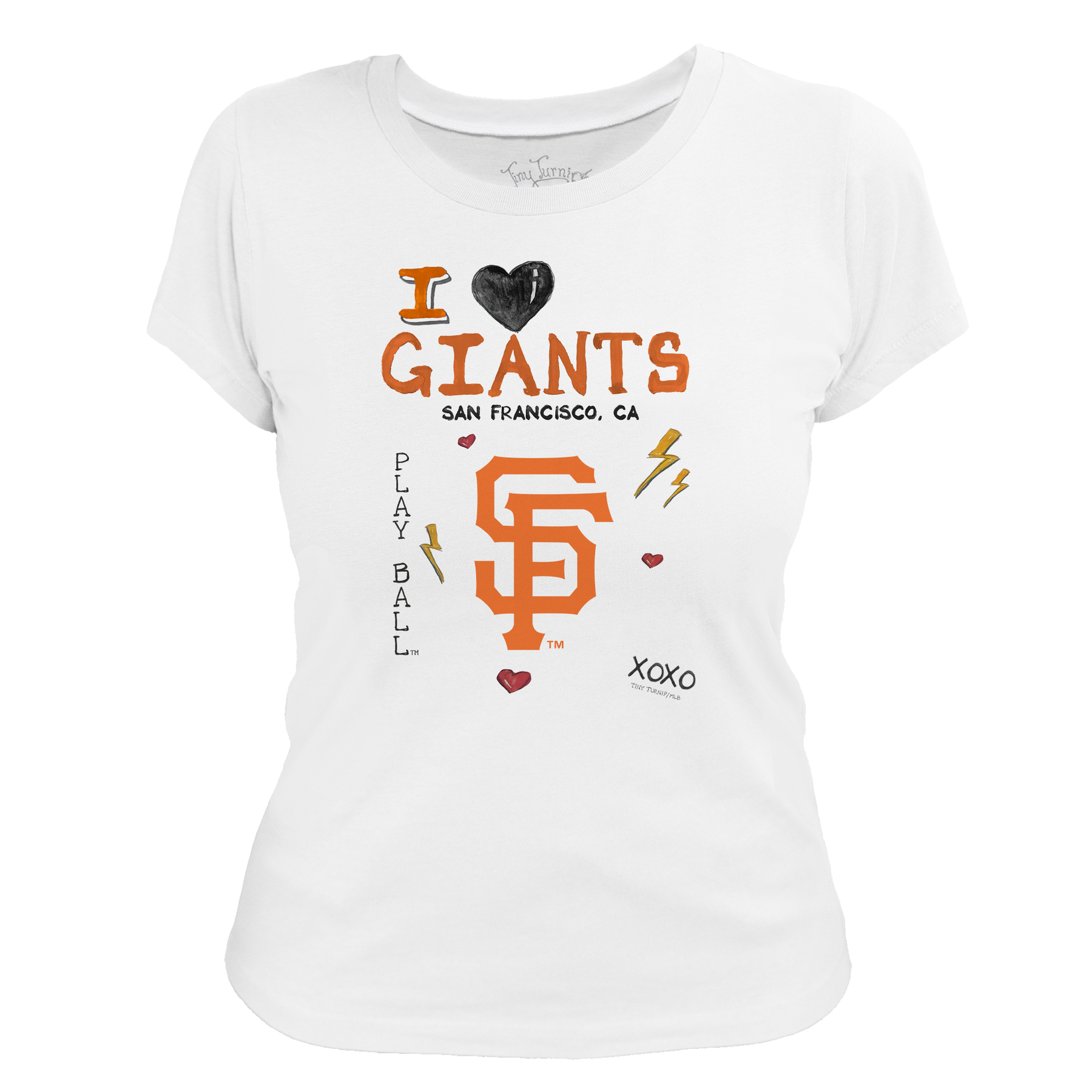 I Heart Giants Women's Tee Shirt - Tiny Turnip