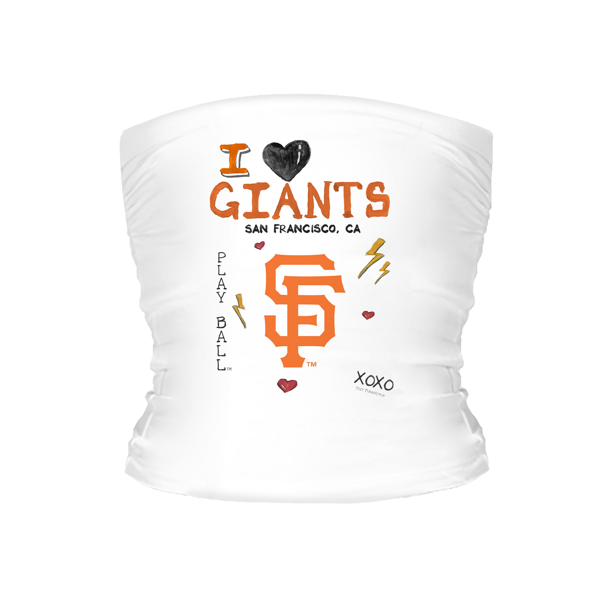 I Heart Giants Tube Top - Tiny Turnip
