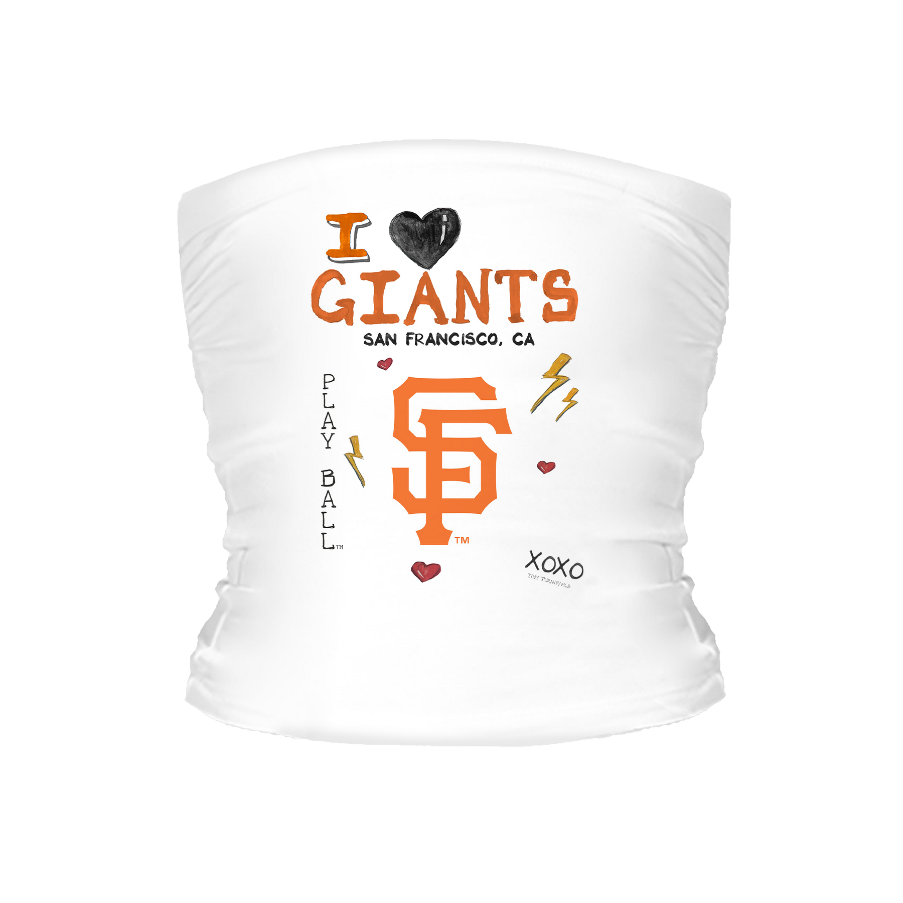 I Heart Giants Tube Top - Tiny Turnip