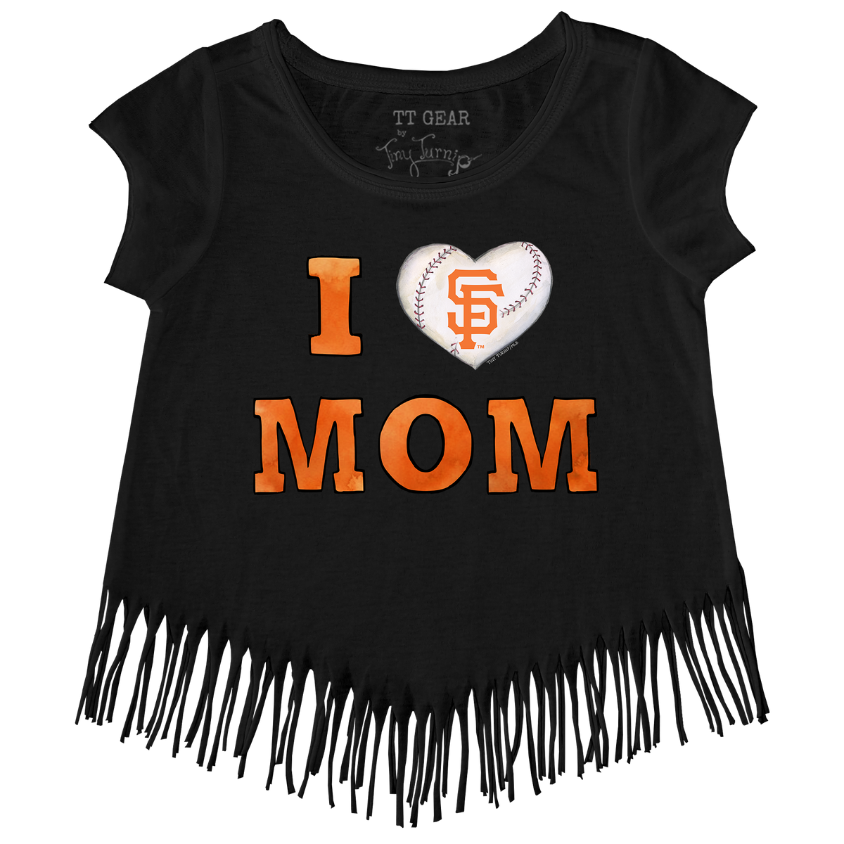 San Francisco Giants I Love Mom Fringe Tee