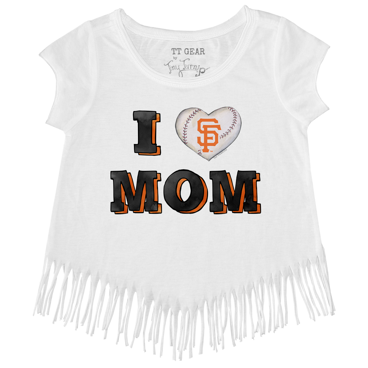 San Francisco Giants I Love Mom Fringe Tee