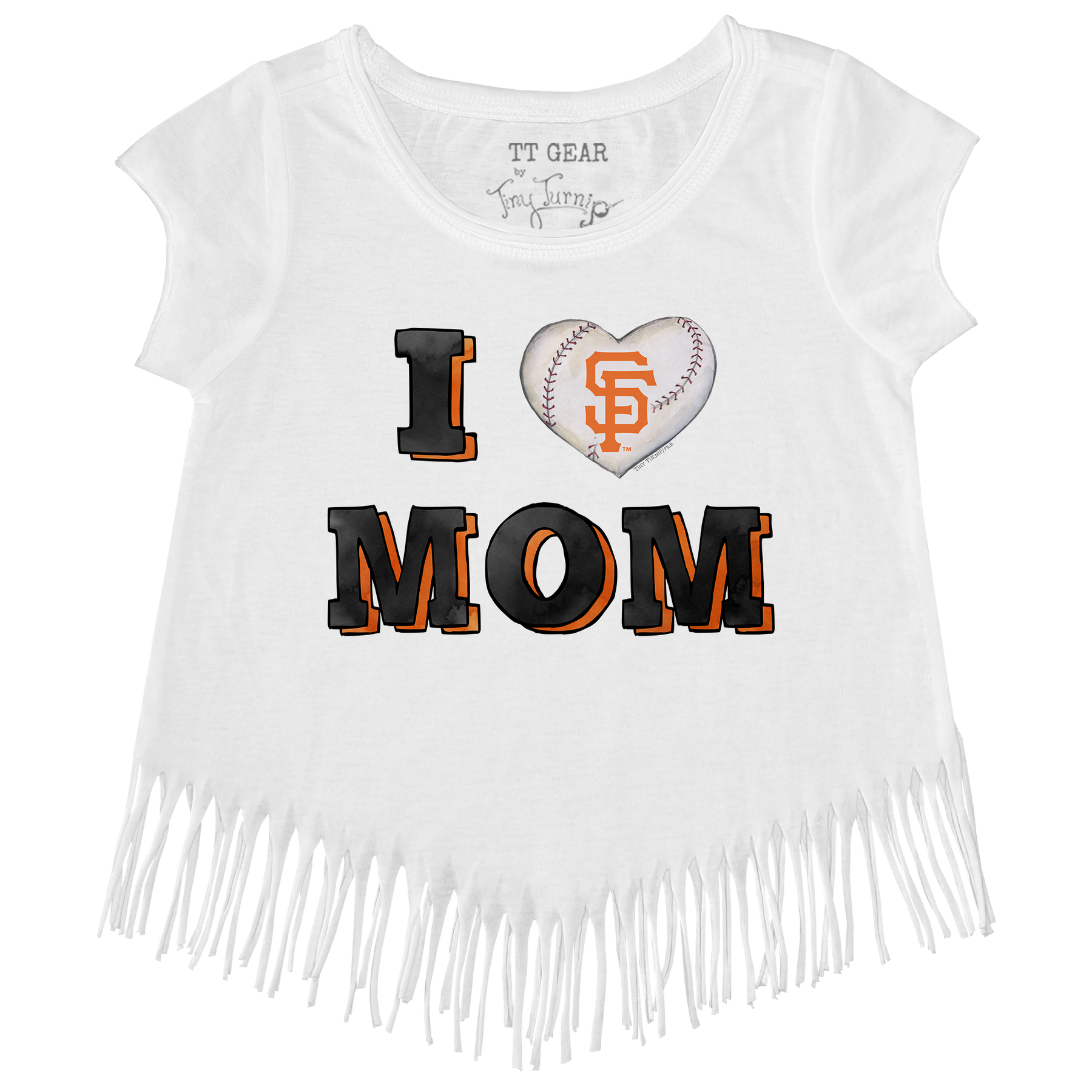 San Francisco Giants I Love Mom Fringe Tee