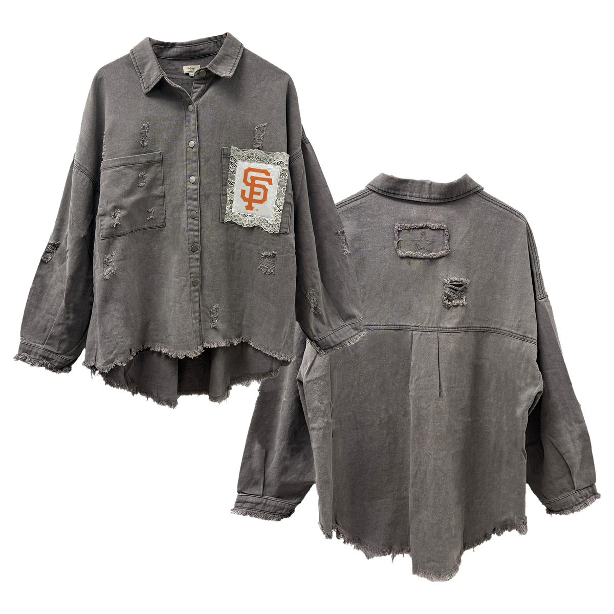 San Francisco Giants Lace Olivia Jacket - Tiny Turnip