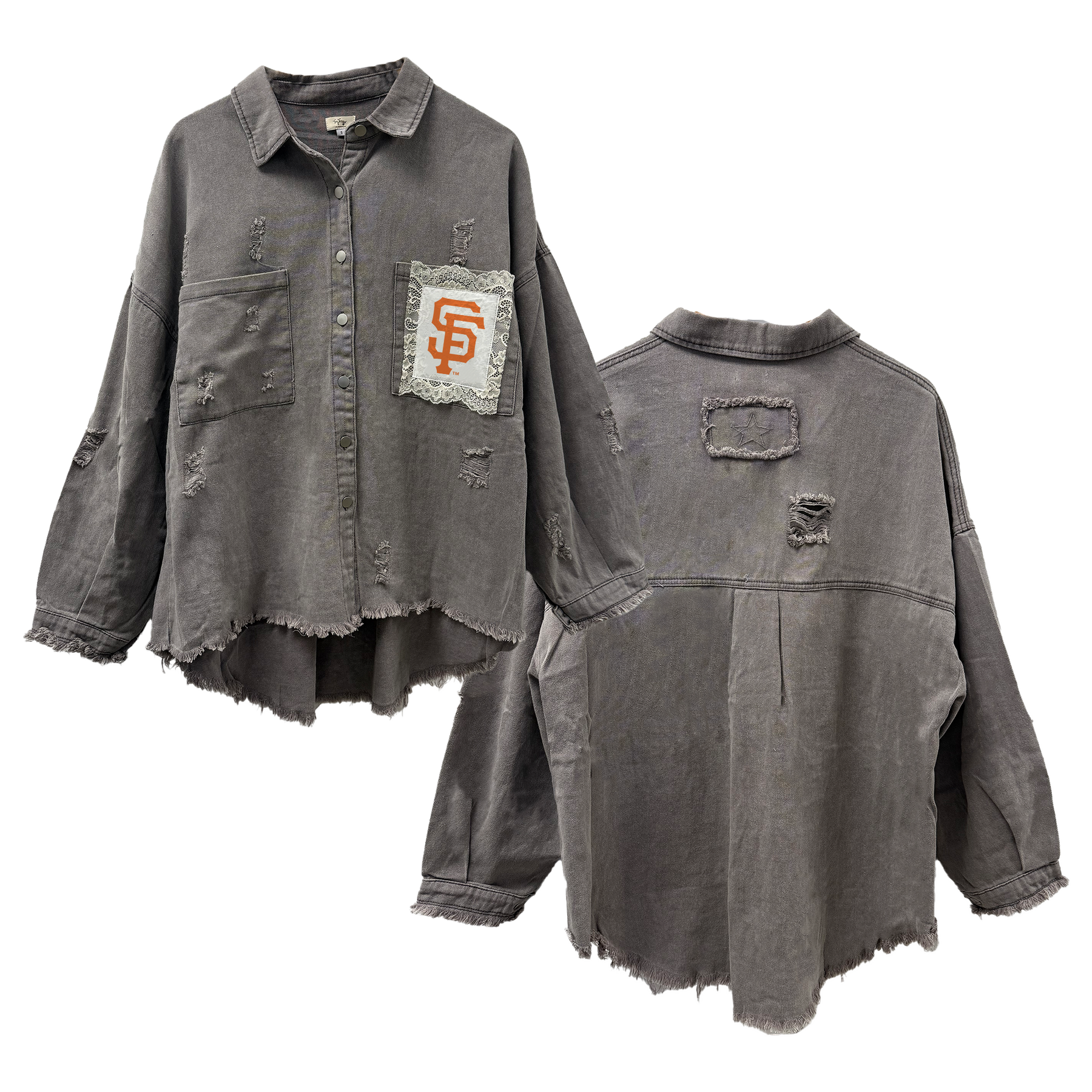 San Francisco Giants Lace Olivia Jacket - Tiny Turnip