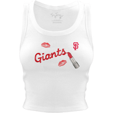 San Francisco Giants Lipstick Crop Tank - Tiny Turnip