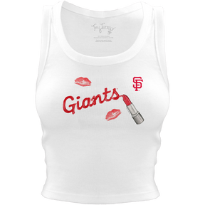 San Francisco Giants Lipstick Crop Tank - Tiny Turnip