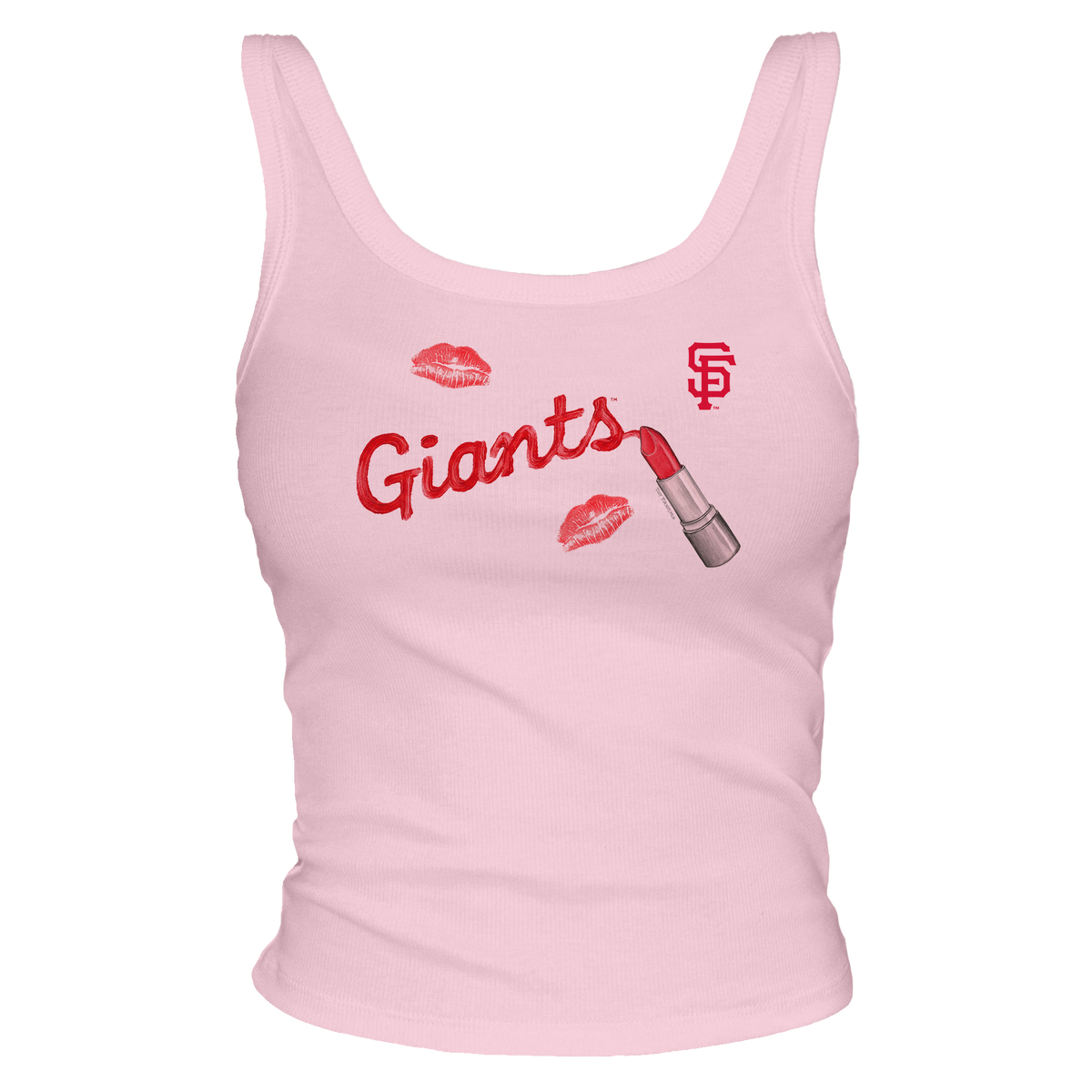 San Francisco Giants Lipstick OG Ribbed Tank - Tiny Turnip