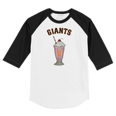 San Francisco Giants Milkshake 3/4 Black Sleeve Raglan