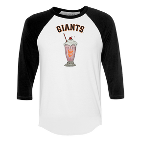 San Francisco Giants Milkshake 3/4 Black Sleeve Raglan