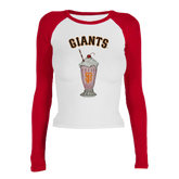 San Francisco Giants Milkshake Roxy Raglan Long Sleeve