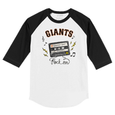 San Francisco Giants Mixtape 3/4 Black Sleeve Raglan