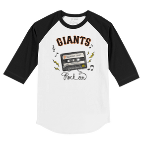 San Francisco Giants Mixtape 3/4 Black Sleeve Raglan