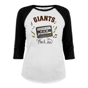 San Francisco Giants Mixtape 3/4 Black Sleeve Raglan