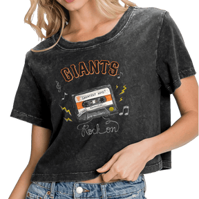San Francisco Giants Mixtape Vintage Crop Tee - Tiny Turnip