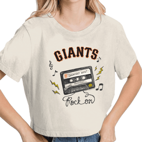 San Francisco Giants Mixtape Vintage Crop Tee - Tiny Turnip