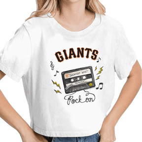 San Francisco Giants Mixtape Vintage Crop Tee - Tiny Turnip