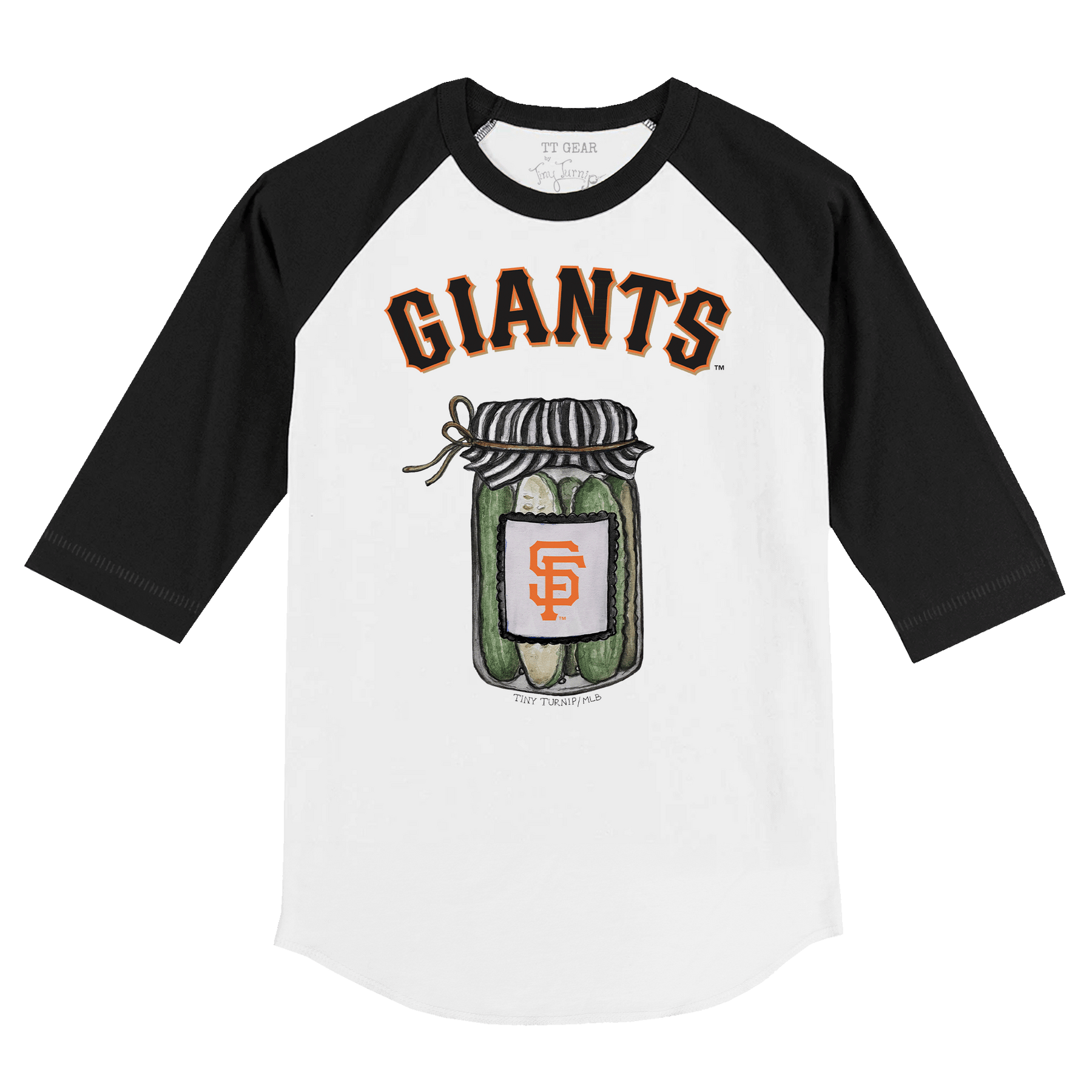 San Francisco Giants Pickle Jar 3/4 Black Sleeve Raglan