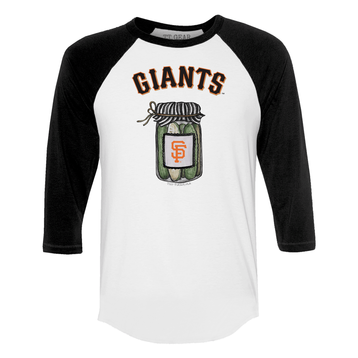 San Francisco Giants Pickle Jar 3/4 Black Sleeve Raglan
