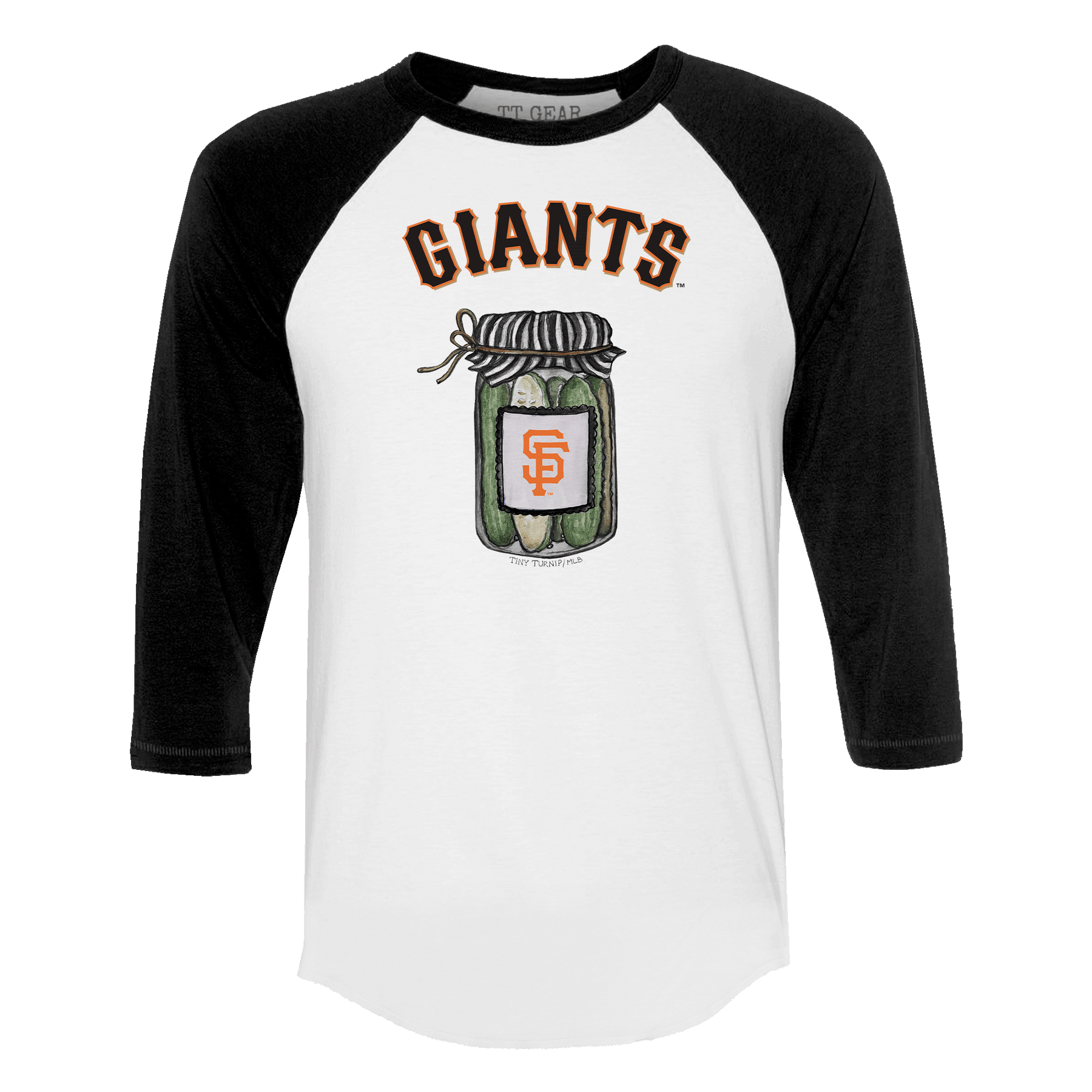 San Francisco Giants Pickle Jar 3/4 Black Sleeve Raglan